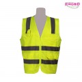 FAGEO - 00051 - Γιλέκο υψηλής ευκρίνειας με φερμουάρ και τσέπες - με Τύπωμα