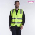 FAGEO - 00051 - Γιλέκο υψηλής ευκρίνειας με φερμουάρ και τσέπες - με Τύπωμα