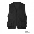 ABOUT BASICS - RISE – 00108 – Γιλέκο ρεπόρτερ με δίχτυ επένδυση - με Τύπωμα