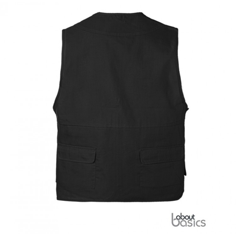 ABOUT BASICS - RISE – 00108 – Γιλέκο ρεπόρτερ με δίχτυ επένδυση - με Τύπωμα