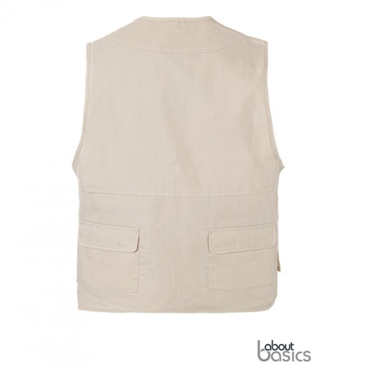 ABOUT BASICS - RISE – 00108 – Γιλέκο ρεπόρτερ με δίχτυ επένδυση - με Τύπωμα