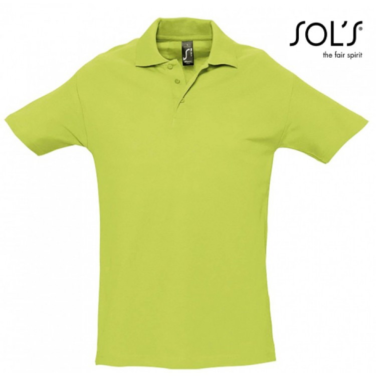 SOL'S - 0520129-4-5XL - SPRING II 11362 Ανδρικό πόλο  – 210gr  4-5XL - με Κέντημα