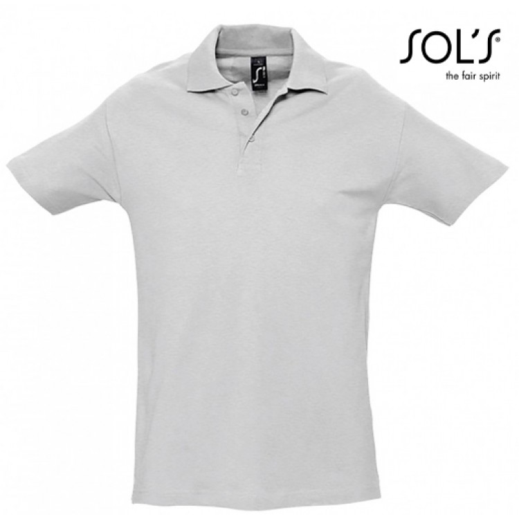 SOL'S - 0520129-4-5XL - SPRING II 11362 Ανδρικό πόλο  – 210gr  4-5XL - με Κέντημα