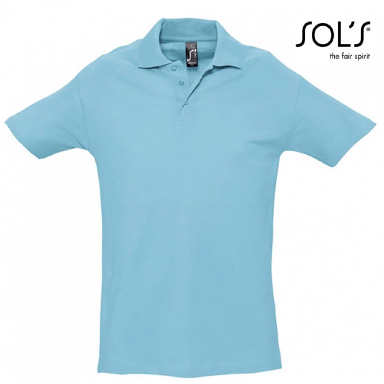 SOL'S - 0520129-4-5XL - SPRING II 11362 Ανδρικό πόλο  – 210gr  4-5XL - με Κέντημα