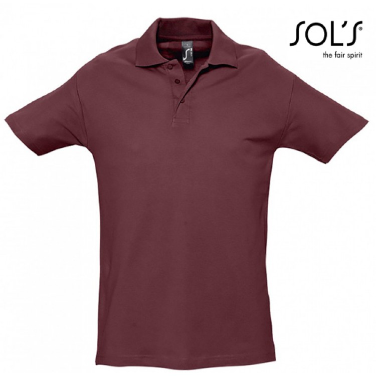 SOL'S - 0520129-4-5XL - SPRING II 11362 Ανδρικό πόλο  – 210gr  4-5XL - με Κέντημα