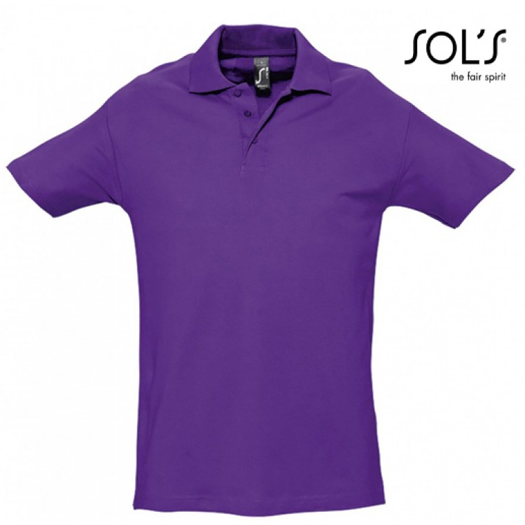 SOL'S - 0520129-4-5XL - SPRING II 11362 Ανδρικό πόλο  – 210gr  4-5XL - με Κέντημα