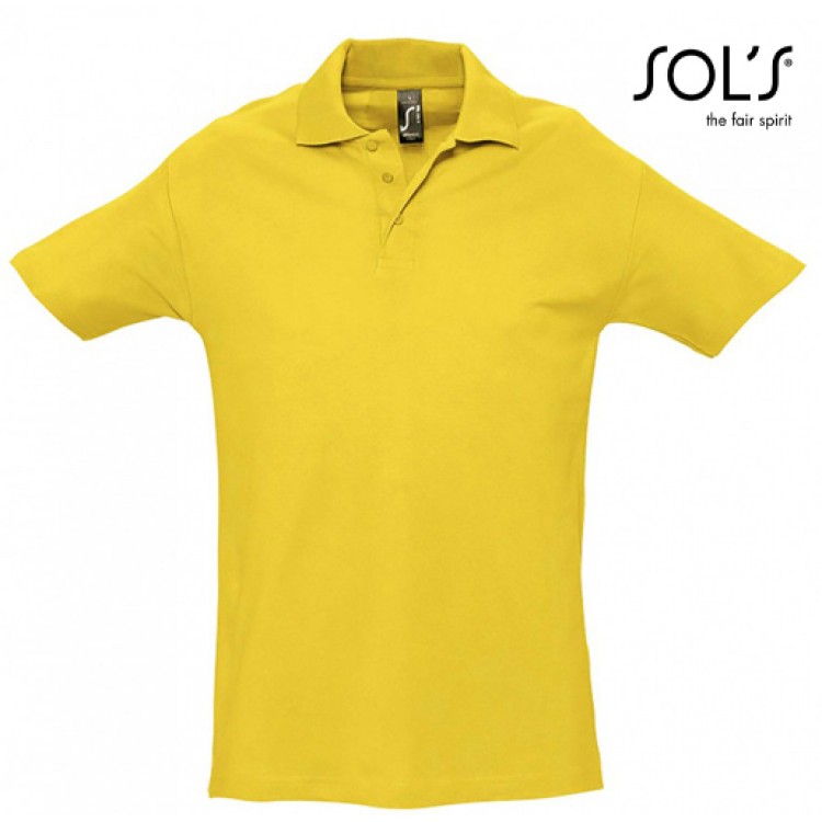 SOL'S - 0520129-4-5XL - SPRING II 11362 Ανδρικό πόλο  – 210gr  4-5XL - με Κέντημα