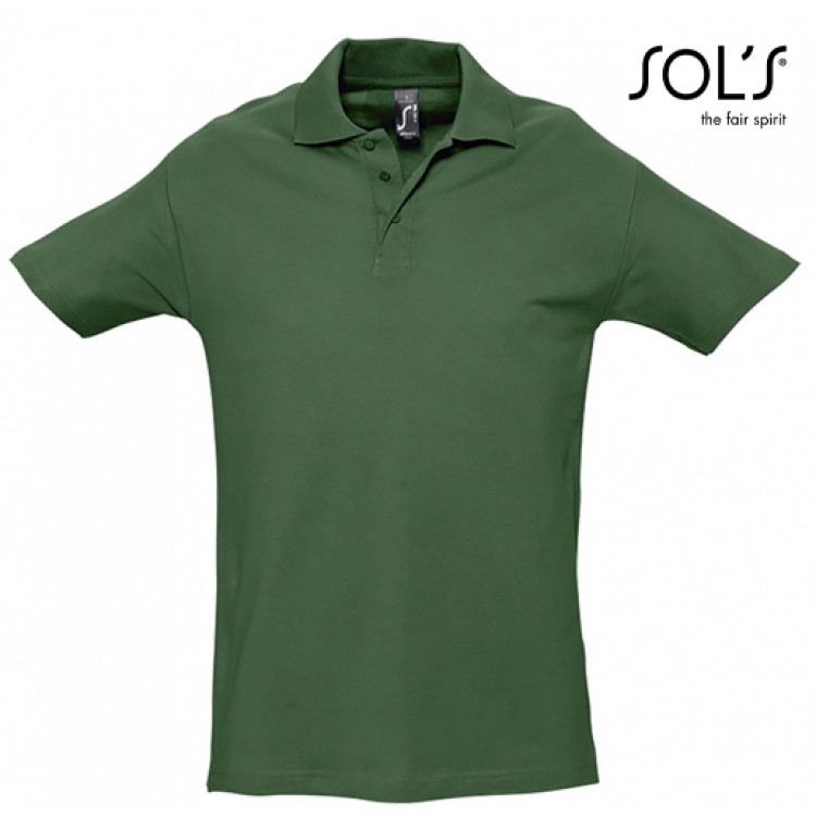 SOL'S - 0520129-4-5XL - SPRING II 11362 Ανδρικό πόλο  – 210gr  4-5XL - με Κέντημα