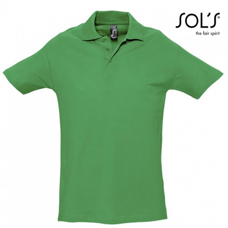 SOL'S - 0520129-4-5XL - SPRING II 11362 Ανδρικό πόλο  – 210gr  4-5XL - με Κέντημα