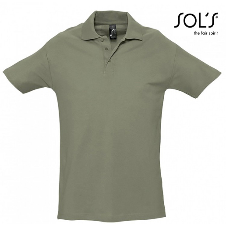 SOL'S - 0520129-4-5XL - SPRING II 11362 Ανδρικό πόλο  – 210gr  4-5XL - με Κέντημα