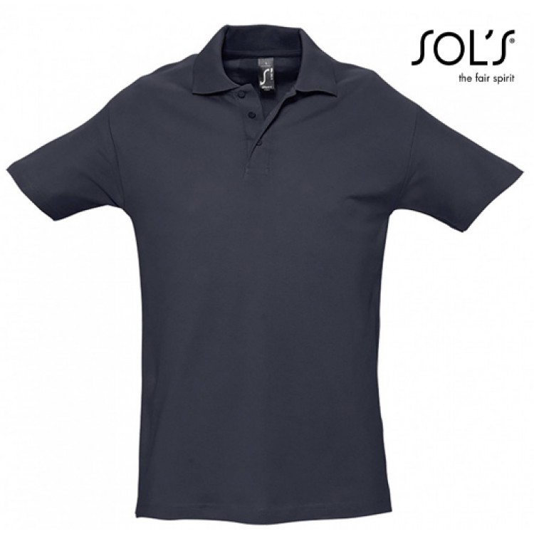 SOL'S - 0520129-4-5XL - SPRING II 11362 Ανδρικό πόλο  – 210gr  4-5XL - με Κέντημα