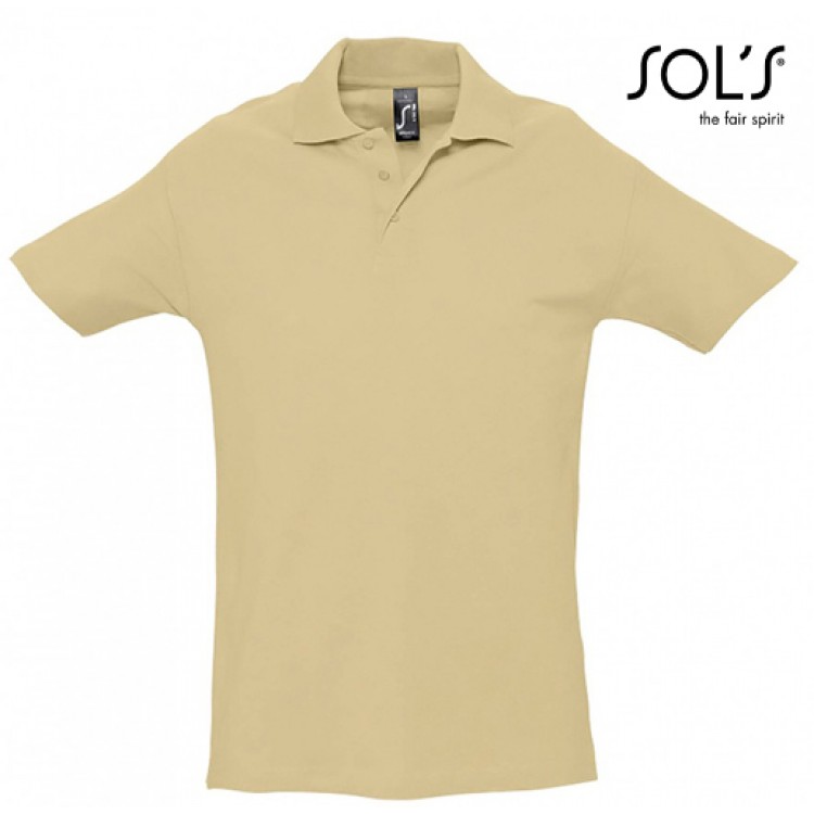 SOL'S - 0520129-4-5XL - SPRING II 11362 Ανδρικό πόλο  – 210gr  4-5XL - με Κέντημα