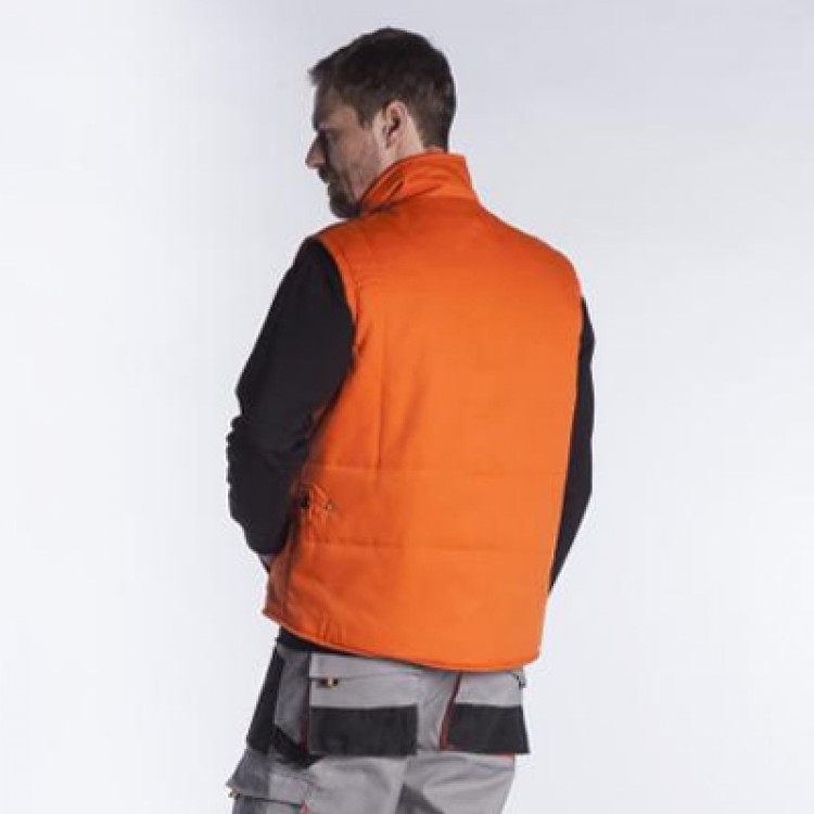 FAGEO - 00060 - Γιλέκο υφασμάτινο με επένδυση - με Τύπωμα