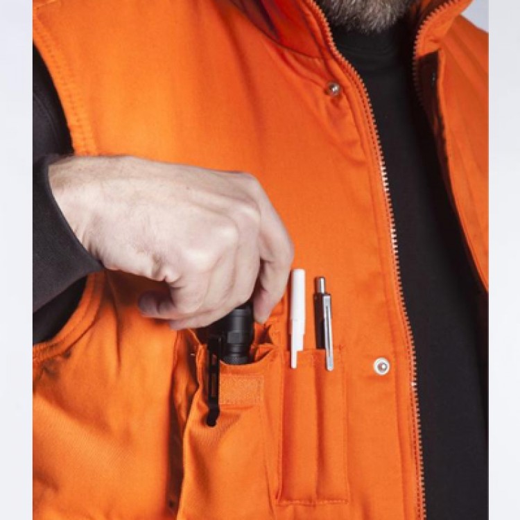 FAGEO - 00060 - Γιλέκο υφασμάτινο με επένδυση - με Τύπωμα